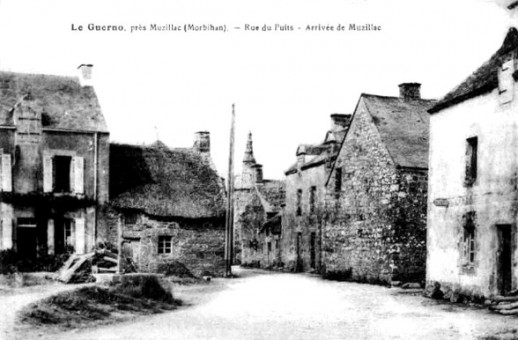 Le Guerno, près Muzillac (Morbihan) - Rue du Puits - Arrivée de Muzillac